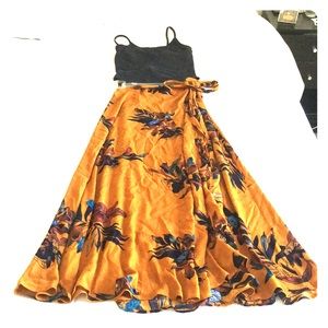 Sage and Sadie floral wrap skirt